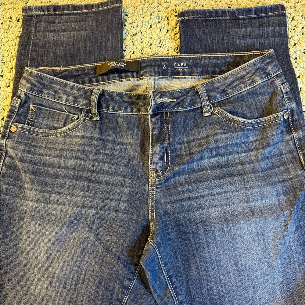 Simply Vera Vera Wang Blue Ankle Jeans
